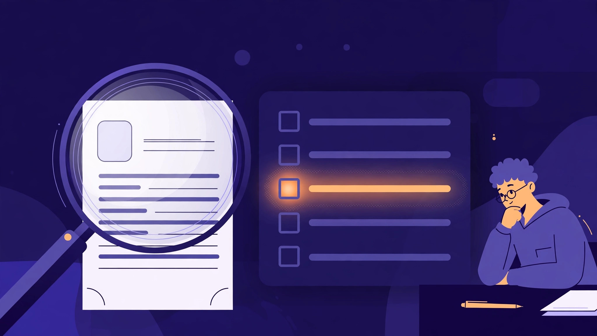 Student visa refusal reasons explained — applicant reviewing a refusal letter beside a document checklist